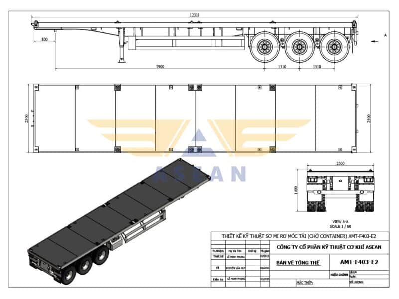 3 axle flatbed trailer for sale