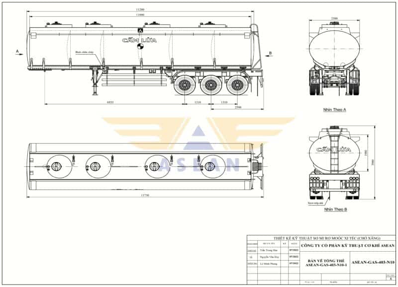 gas tank for trailer