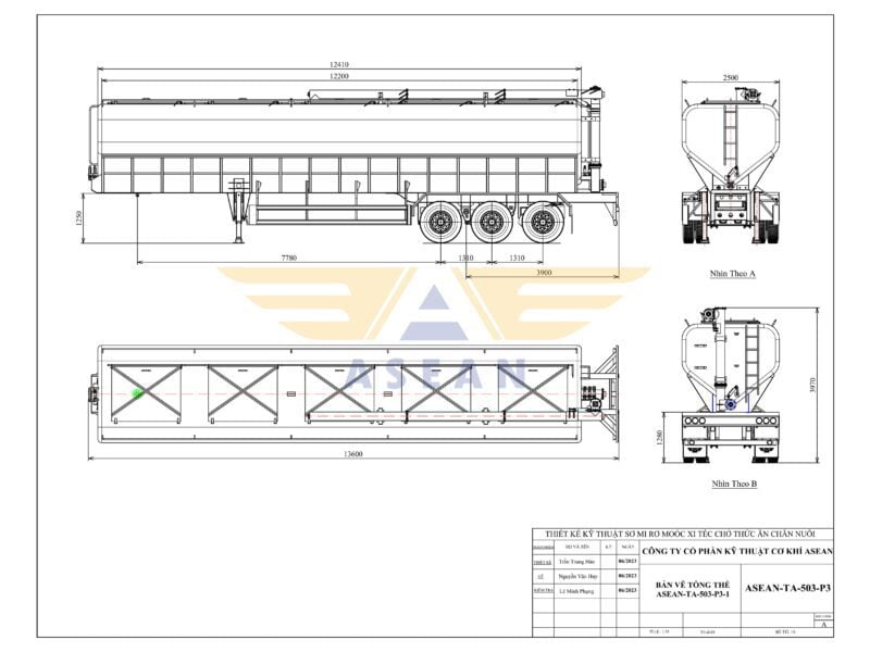 the tank trailer